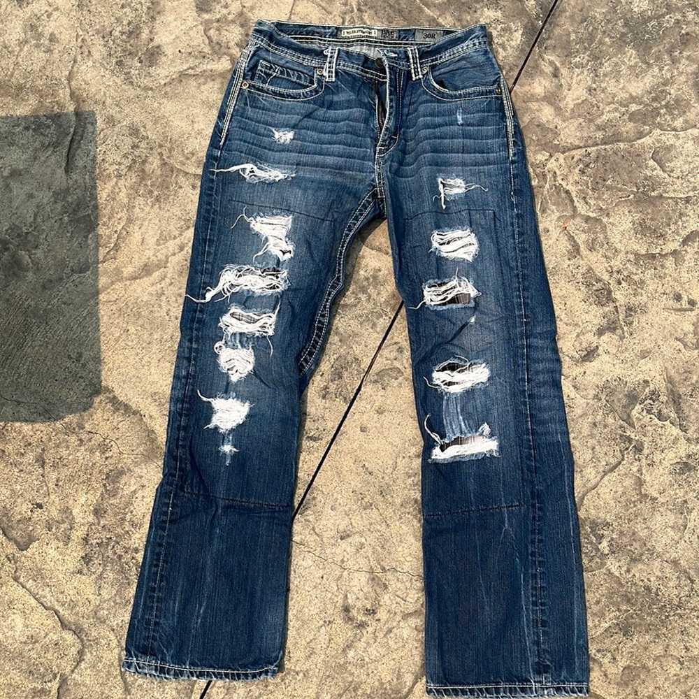 BKE denim Tyler straight 30R men’s jeans, worn
